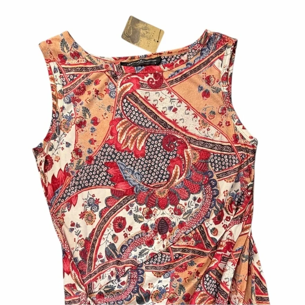 NWT Peruvian Connection Women’s Takara Sheath Sleeveless Midi Dress In Size M